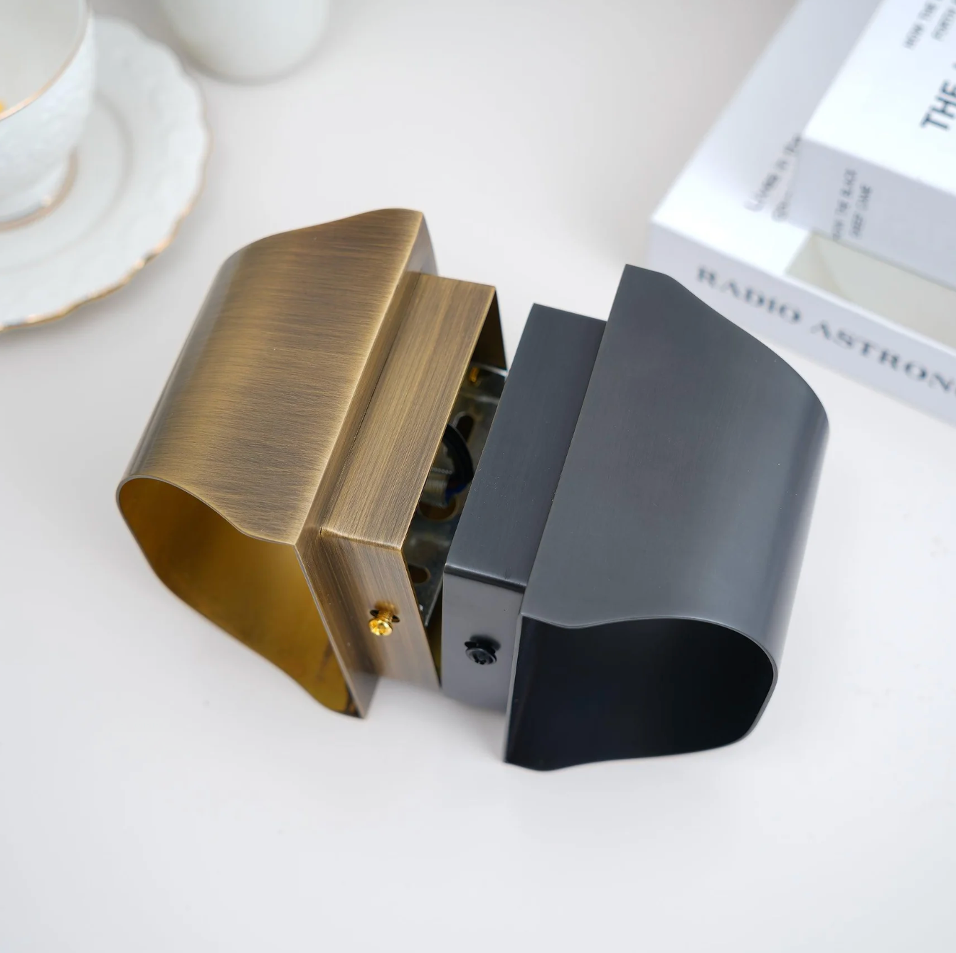 Contemporary Aluminum Wall Sconce with Up and Down LED Lighting