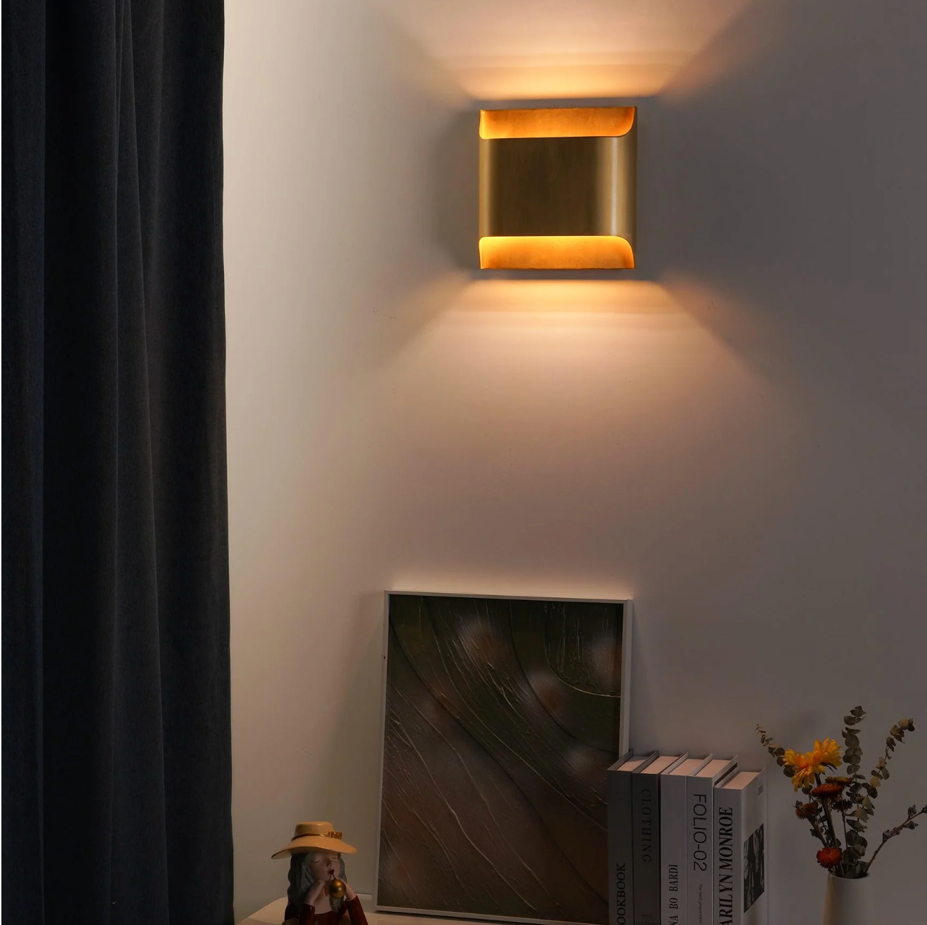 Contemporary Aluminum Wall Sconce with Up and Down LED Lighting