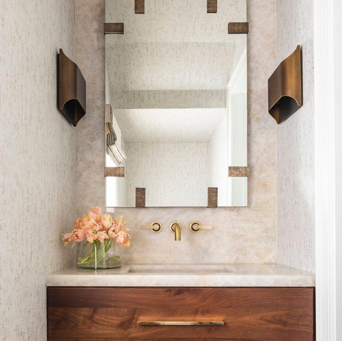 Contemporary Aluminum Wall Sconce with Up and Down LED Lighting