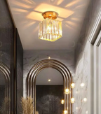 Glamorous Flush Mount Glass Lamp - Contemporary Crystal Ceiling Light
