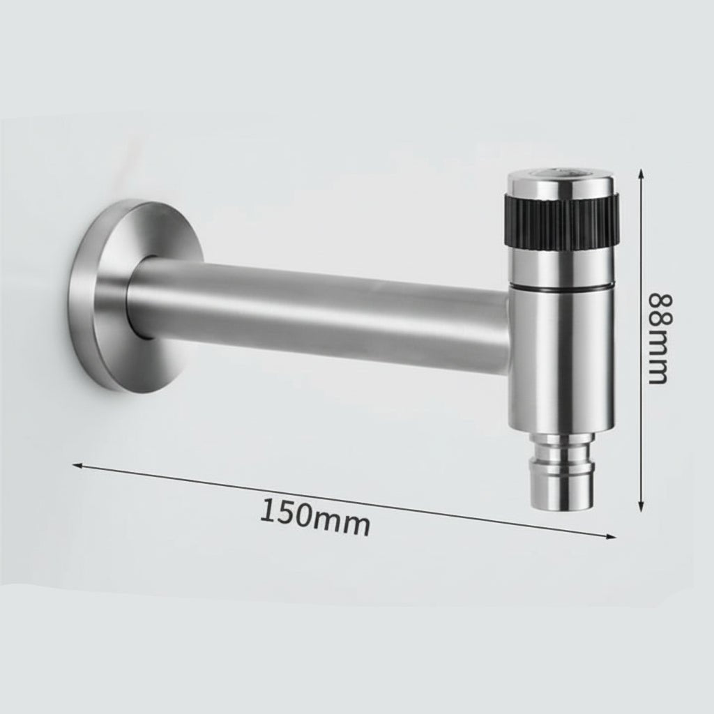 Wall-Mounted Faucet - Contemporary Design - Space-Saving Solution