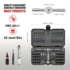 Precision Tool Kit with Magnetic Ratchet Screwdrivers