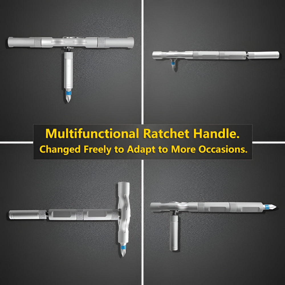 Precision Tool Kit with Magnetic Ratchet Screwdrivers