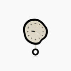 Timeless Elegance: Abstract Melting Wall Clock