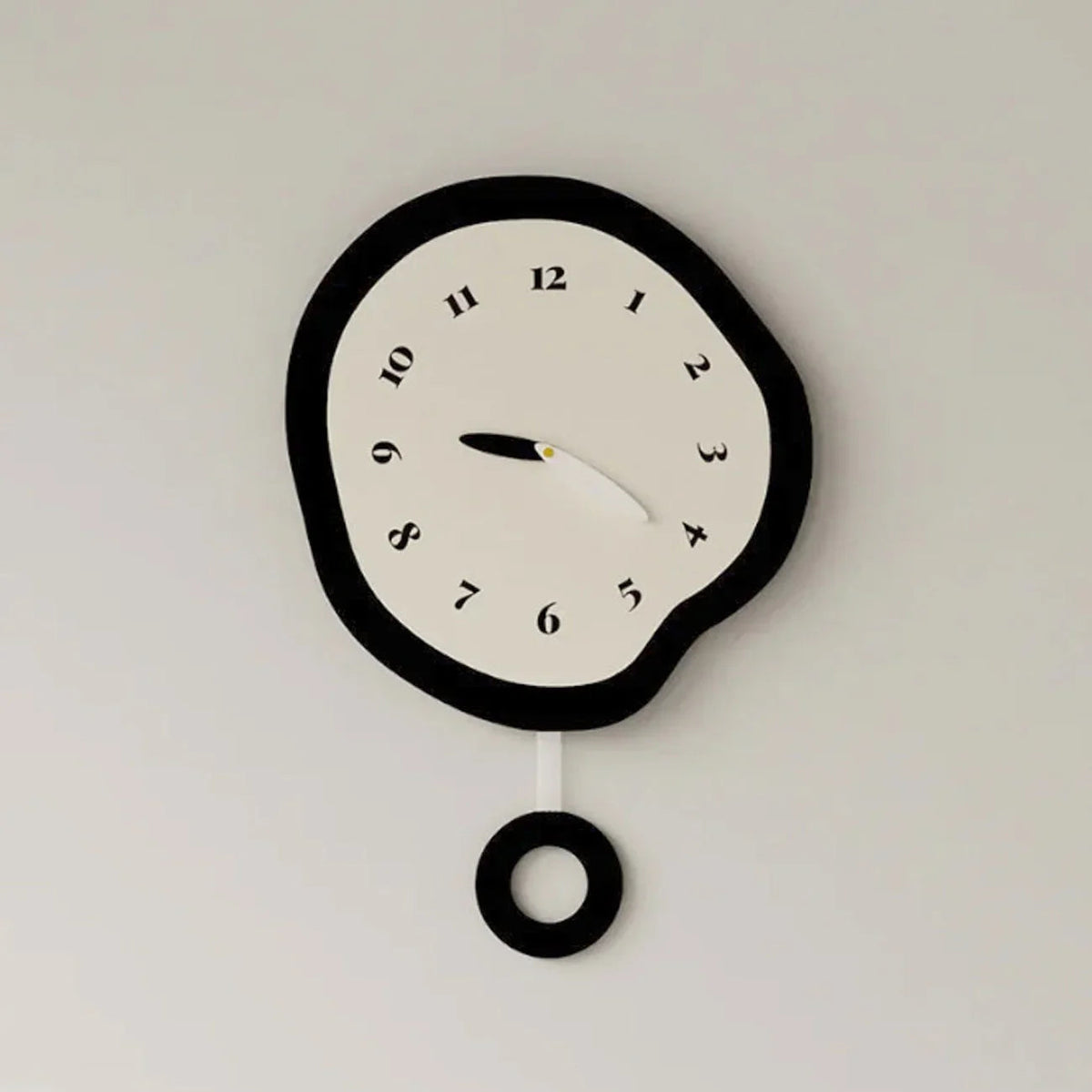 Timeless Elegance: Abstract Melting Wall Clock