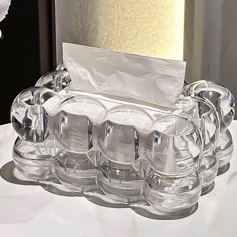 Chic Bubble-Shaped Tissue Holder for Elegant Spaces
