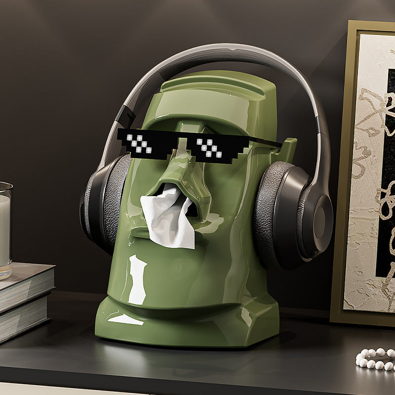 Artistic Acrylic Tissue Dispenser for a Fun Touch