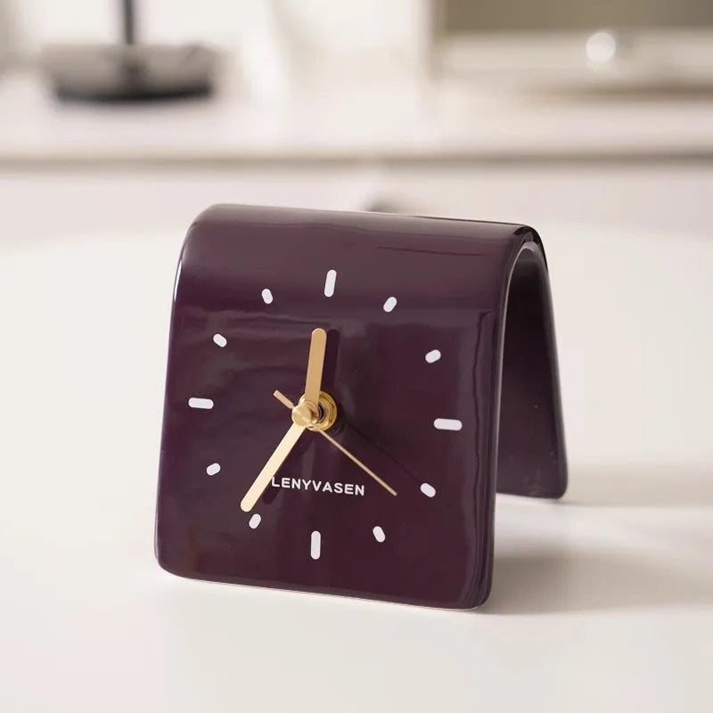 Chic Ceramic Desk Timepiece