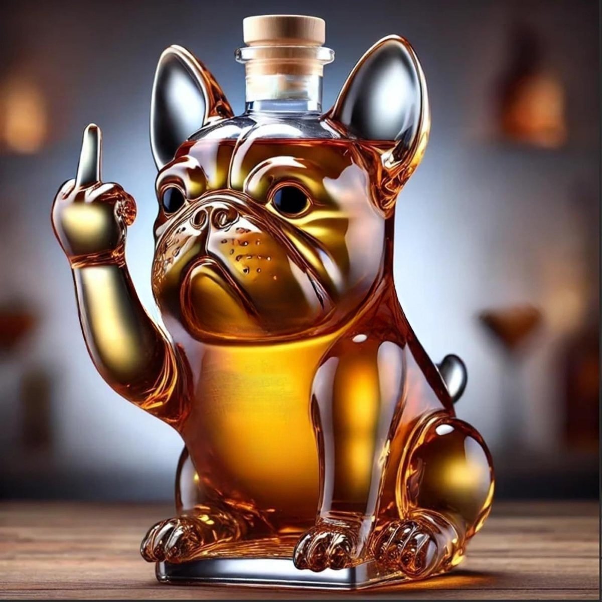 Artistic Glass Beverage Decanter