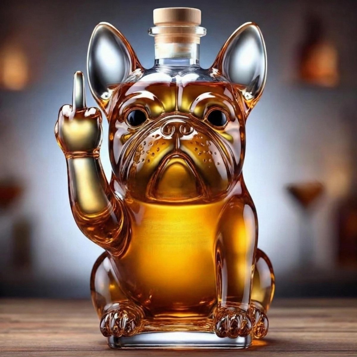 Artistic Glass Beverage Decanter