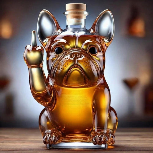 Artistic Glass Beverage Decanter