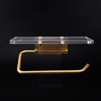 Chic Wall-Mounted Toilet Paper Organizer with Shelf