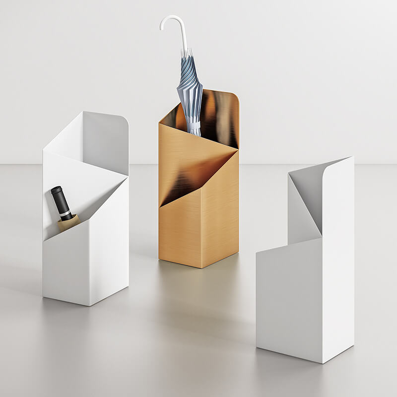 Modern Geometric Umbrella Holder for Stylish Entrances