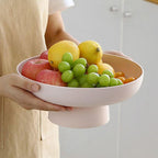Elegant Multi-Colored Fruit Display Bowl