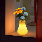Smooth-Shaped Illuminated Decorative Vase