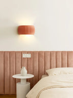 Textured Modern Wall Sconce in French Resin