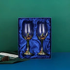 Chic Iris Crystal Beverage Goblet