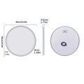 Round LED Bathroom Mirror with Anti-Fog and Dimmable Touch Control