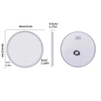 Round LED Bathroom Mirror with Anti-Fog and Dimmable Touch Control