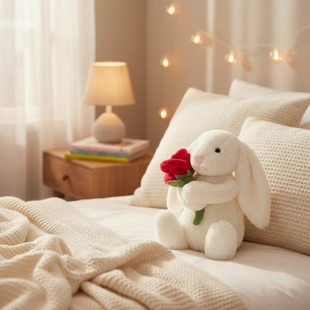 Soft Rabbit Plush Toy - Adorable Bunny Stuffed Animal Gift