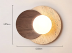 Modern Wall Lamp with Natural Stone Texture - Wabi-Sabi Style