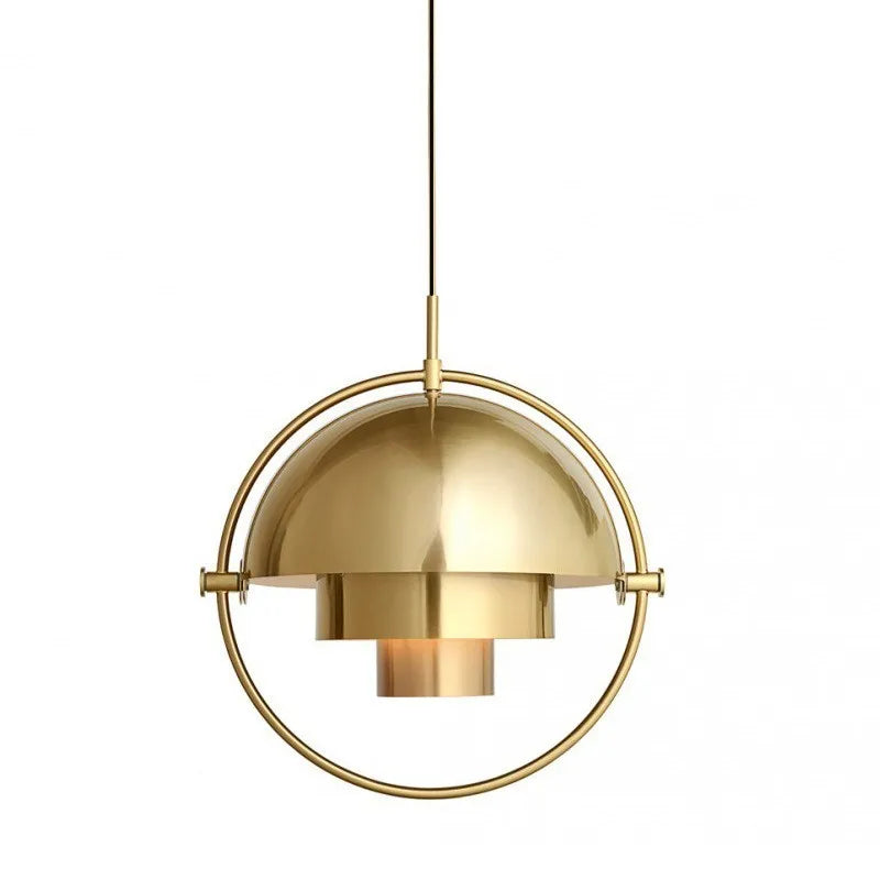 Sculptural Metal Hanging Lamp – Contemporary Nordic Pendant Light