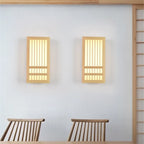 Minimalist LED Wall Sconce in Wood – Japandi Style Decor