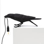 Modern Desk Lamp with Bird Design – Decorative Raven Light