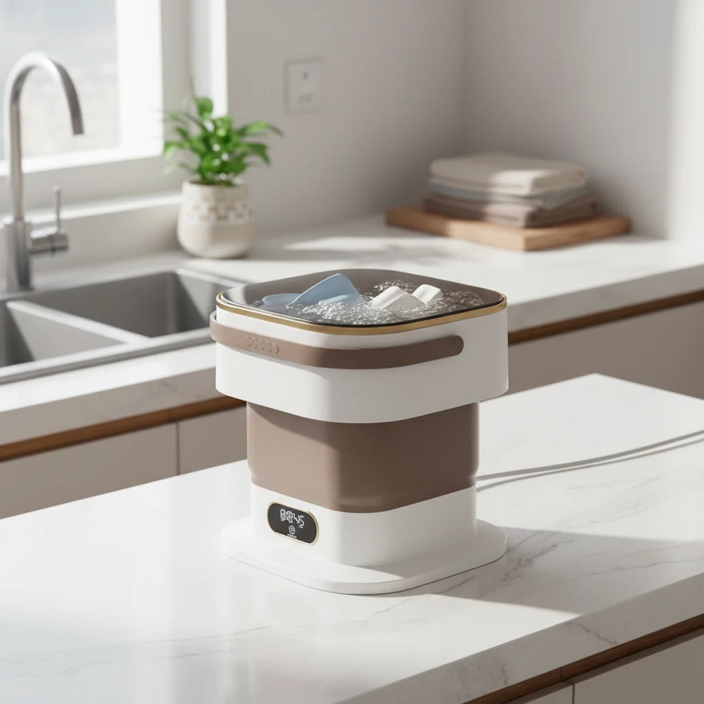 Compact Mini Washing Machine – Portable and Foldable Laundry Washer