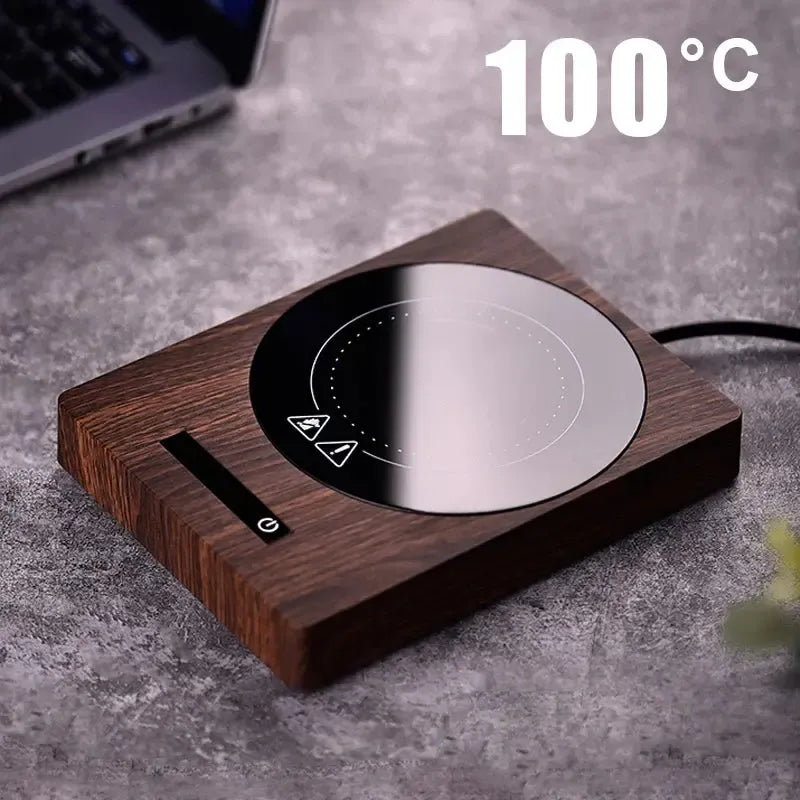 Elegant Beverage Warmer – 5-Setting Temperature Control for Office & Home