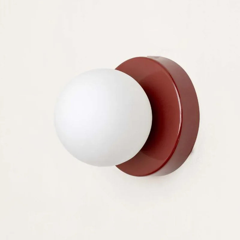 Modern Colored Glass Sconce - Macaron LED Wall Light