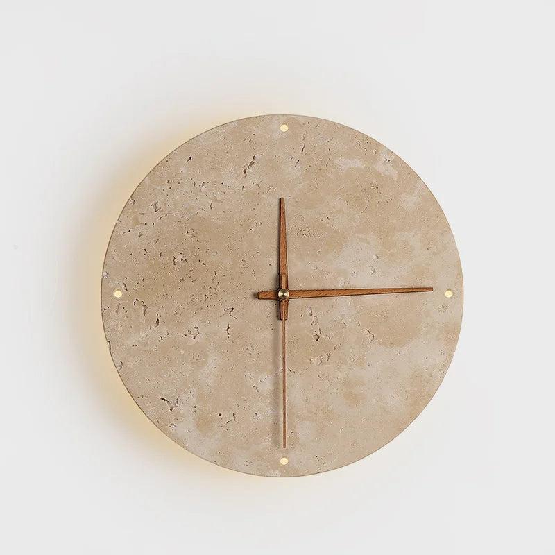 SereneStone Minimalist Natural Clock - Chic Home Accent
