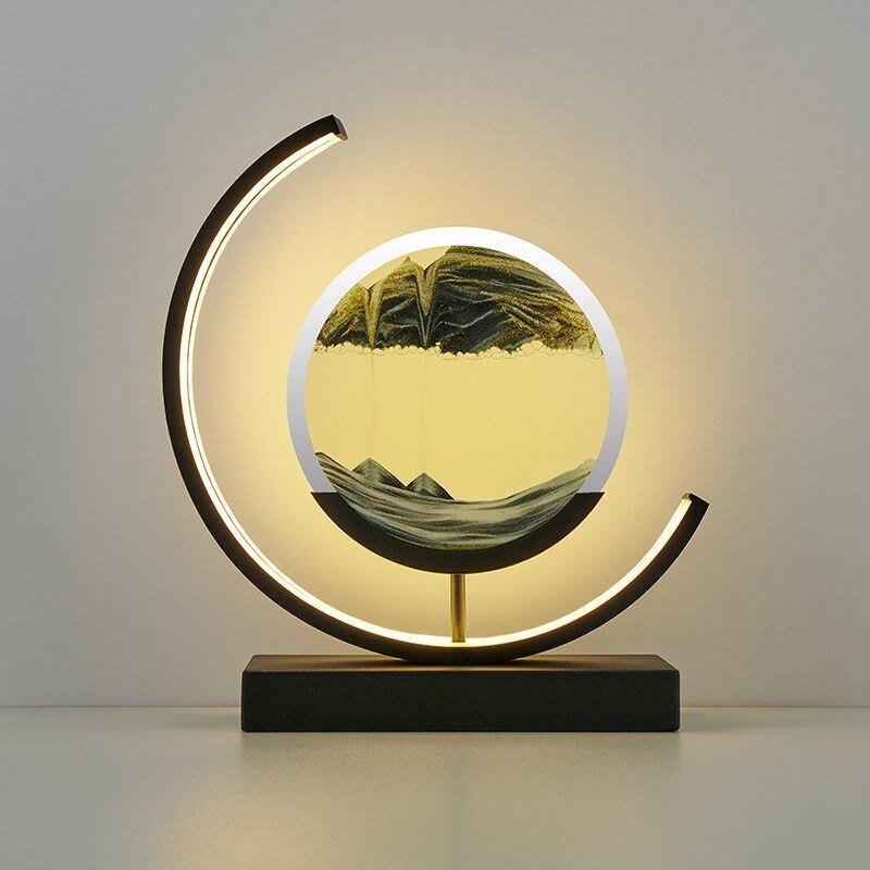LED Table Lamp with Quicksand Design