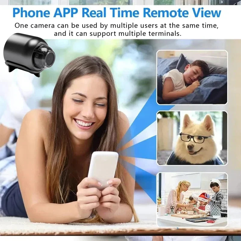 Indoor Mini WiFi Surveillance Camera - HD Smart Security Device