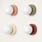 Modern Colored Glass Sconce - Macaron LED Wall Light