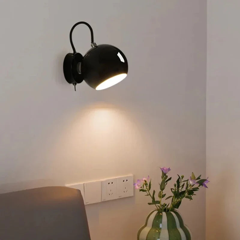 Adjustable Dome Light for Walls – Nordic Cream Finish