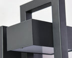 Architectural Outdoor Wall Light in Black Steel Finish