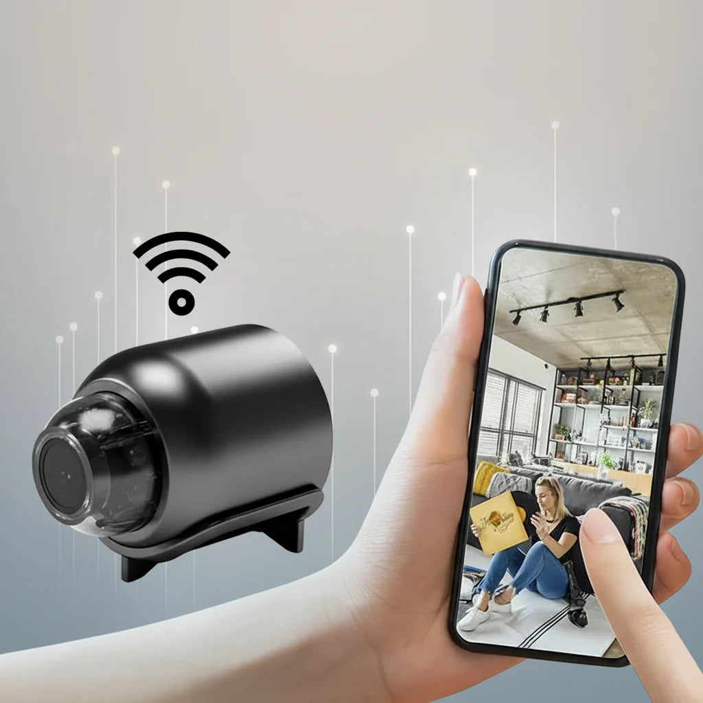 Indoor Mini WiFi Surveillance Camera - HD Smart Security Device