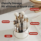360-Degree Makeup Brush Organizer with Dustproof Lid