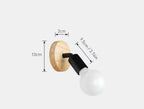 Adjustable Wall Sconce Light – Retro Vintage Wooden and Metal Design