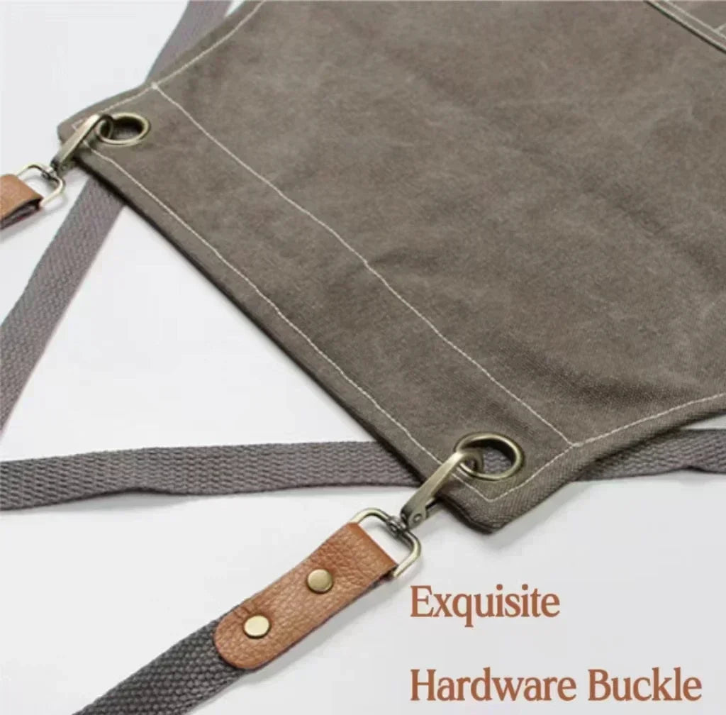 Unisex Canvas Apron for Chefs and Kitchen Work