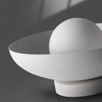 Modern Semi-Flush Light Fixture | Glass & Iron | Soft Ambient Glow for Hallway or Living Room