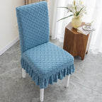 Embossed Oval Knit Chair Cover – Elegant Design