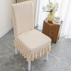 Embossed Oval Knit Chair Cover – Elegant Design