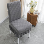 Embossed Oval Knit Chair Cover – Elegant Design
