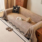 Nordic Style Slipcover for Sofa - Microfiber Blend Furniture Cover