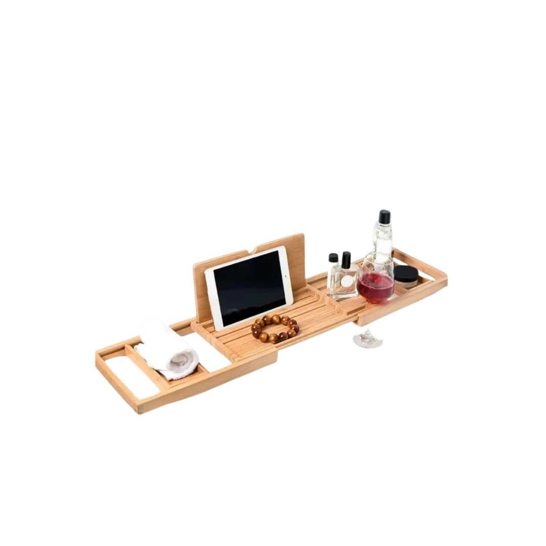 Tranquil Bamboo Spa Tray for Relaxing Baths