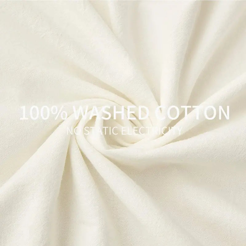 Tranquil Haven Cotton Duvet Cover Ensemble