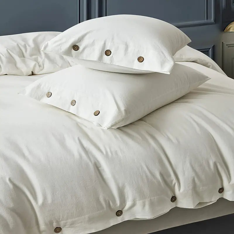 Tranquil Haven Cotton Duvet Cover Ensemble