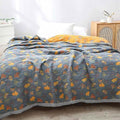 Tranquil Ginkgo Leaf Throw Blanket